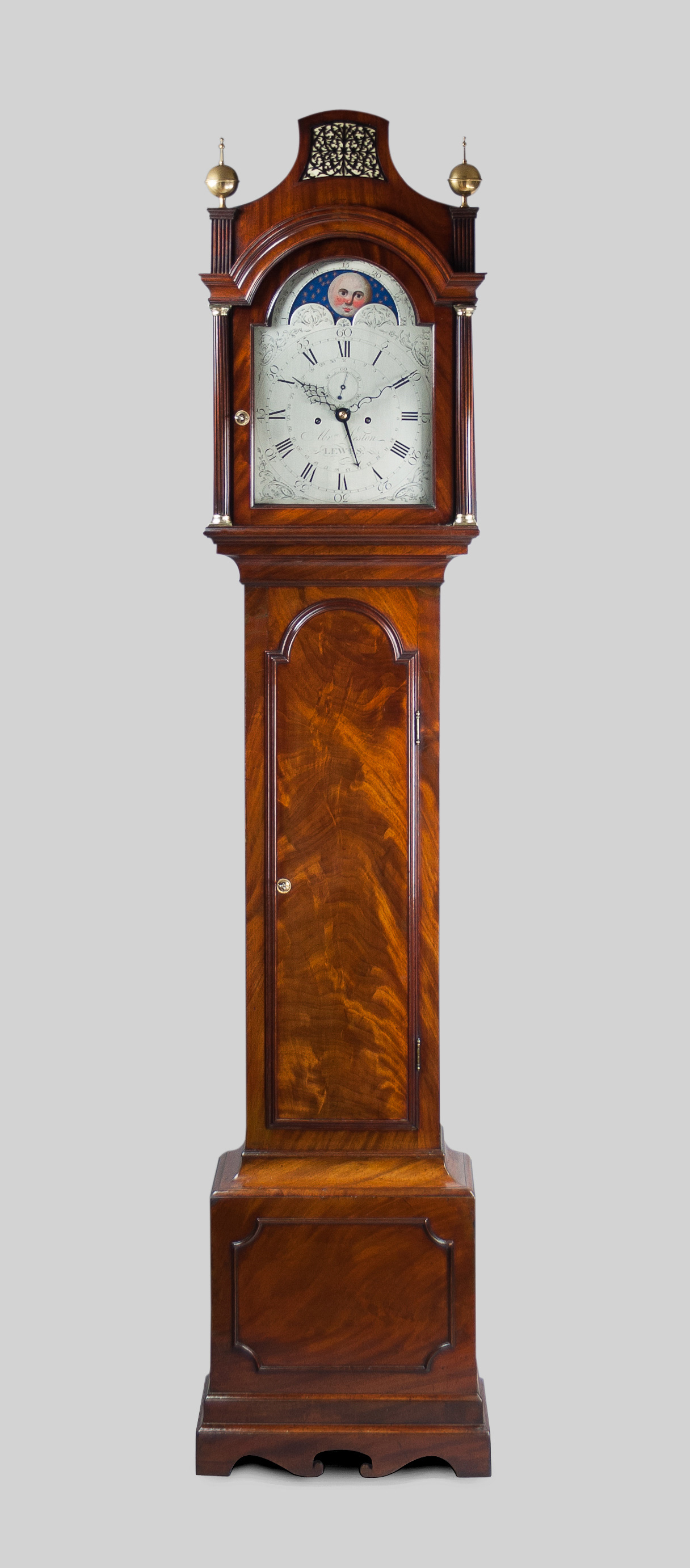 George III walnut longcase clock by William
                    Allam
